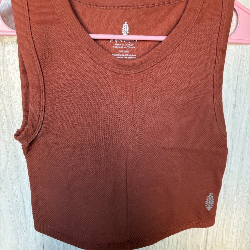 Free People Rust Crop Top